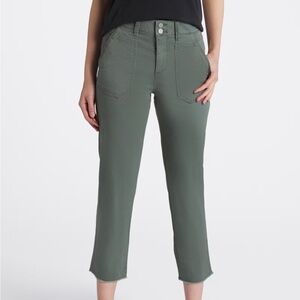 DEMOCRACY AB SOLUTION HIGH RISE V YOKE UTILITY STRAIGHT PANT GREEN-14